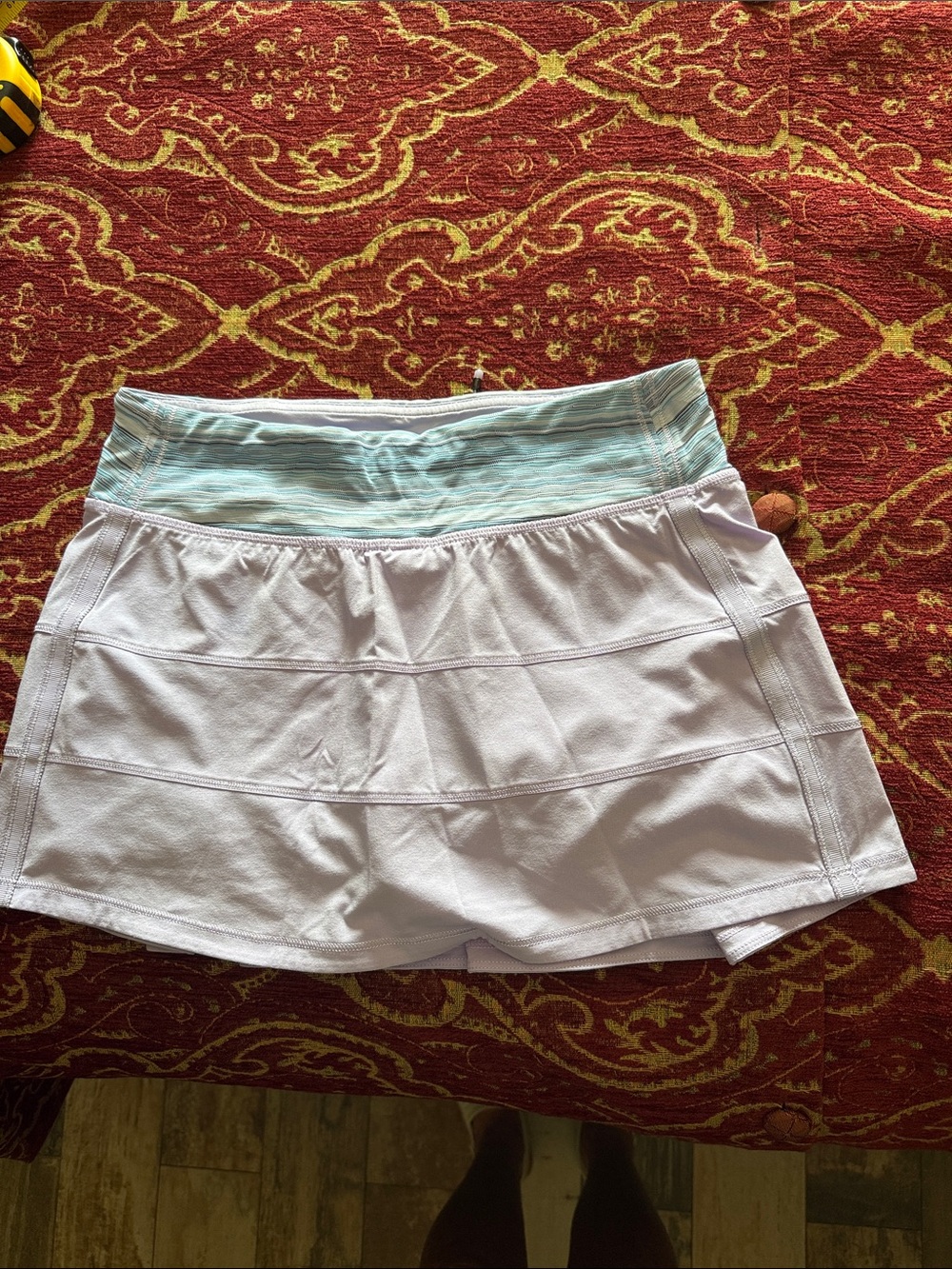 Lululemon Pace Rival Skirt Size 4 Reg Tennis Golf Skort with Striped Waistband